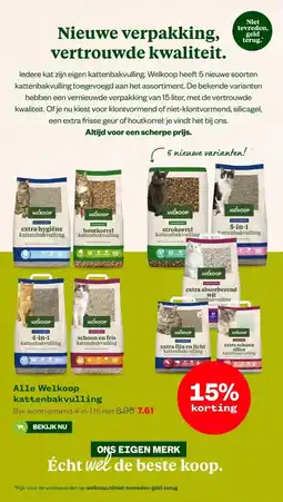 Welkoop Alle Welkoop kattenbakvulling aanbieding