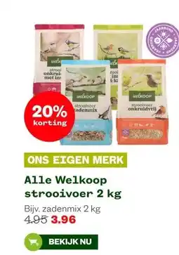 Welkoop Alle Welkoop strooivoer 2 kg aanbieding