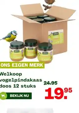 Welkoop Welkoop vogelpindakaas doos aanbieding
