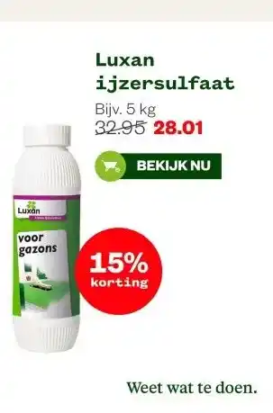 Welkoop Luxan ijzersulfaat aanbieding