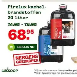 Welkoop Firelux kachel-brandstoffen aanbieding