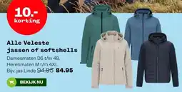 Welkoop Alle Veleste jassen of softshells aanbieding