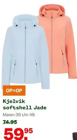 Welkoop Kjelvik softshell Jade aanbieding