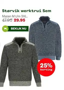 Welkoop Størvik werktrui Sem aanbieding