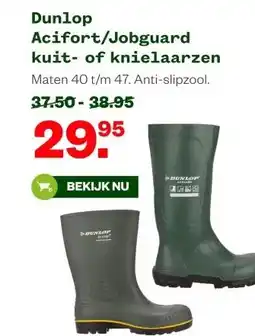 Welkoop Dunlop Acifort/Jobguard kuit- of knielaarzen aanbieding