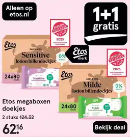 Etos Etos megaboxen doekjes aanbieding