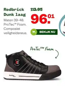 Welkoop Redbrick Dunk laag aanbieding