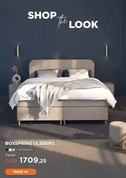 TotaalBED Boxspring Ulsberg vlak aanbieding