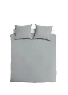 TotaalBED Dekbedovertrek Noa Light Grey 140 x 200/220 cm aanbieding