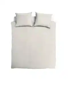 TotaalBED Dekbedovertrek Noa Ice Grey 140 x 200/220 cm aanbieding