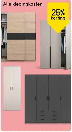 Leen Bakker Alle kledingkasten aanbieding