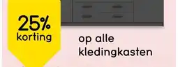 Leen Bakker Op alle kledingkasten aanbieding