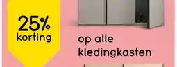 Leen Bakker Op alle kledingkasten aanbieding