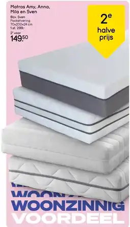 Leen Bakker Matras Amy, Anna, Mila en Sven aanbieding