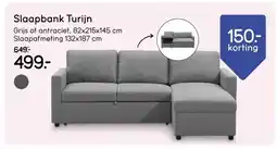 Leen Bakker Slaapbank Turijn aanbieding