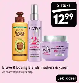 Etos Elvive & Loving Blends maskers & kuren aanbieding