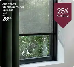 Leen Bakker Alle Fenstr duo rolgordijnen op maat aanbieding