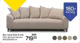 Leen Bakker Bank Elsa 3-zits aanbieding