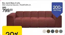 Leen Bakker Bank Beau 3-zits aanbieding
