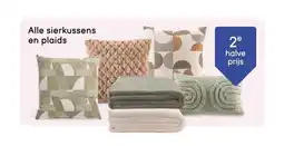 Leen Bakker Alle sierkussens en plaids aanbieding