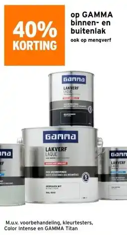 GAMMA op GAMMA binnen- en buitenlak aanbieding