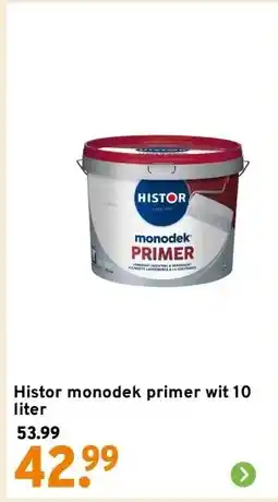 GAMMA Histor monodek primer wit 10 liter aanbieding