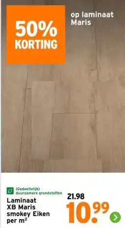 GAMMA Laminaat XB Maris smokey Eiken aanbieding