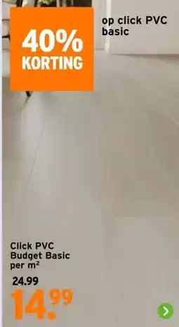 GAMMA Click PVC Budget Basic aanbieding