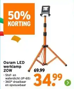 GAMMA Osram LED werklamp 20W aanbieding