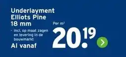 GAMMA Underlayment Elliots Pine aanbieding