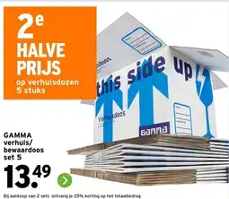 GAMMA GAMMA verhuis/ bewaardoos aanbieding