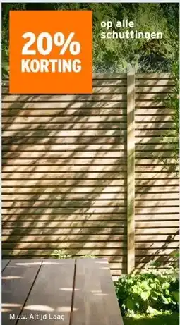 GAMMA op alle schuttingen aanbieding