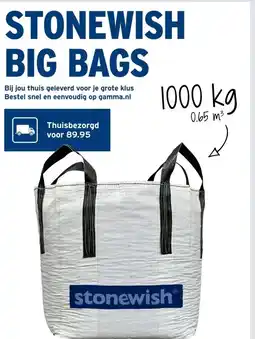 GAMMA STONEWISH BIG BAGS aanbieding