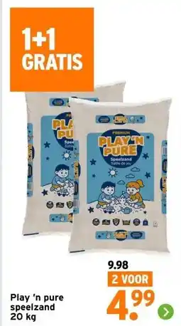 GAMMA Play 'n pure speelzand aanbieding