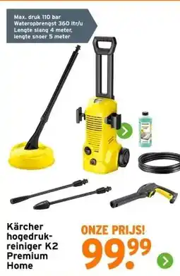 GAMMA Kärcher hogedruk- reiniger K2 Premium Home aanbieding