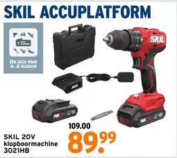 GAMMA SKIL 20V klopboormachine aanbieding