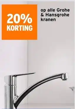 GAMMA op alle Grohe & Hansgrohe kranen aanbieding