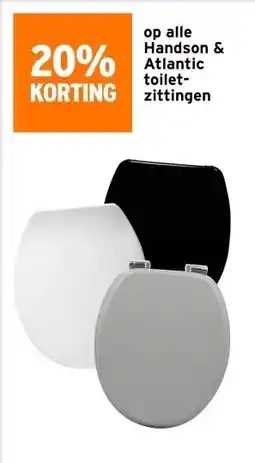 GAMMA op alle Handson & Atlantictoilet-zittingen aanbieding