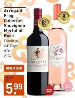 Gall & Gall Arrogant Frog Rosé 75CL aanbieding