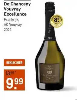 Gall & Gall De Chanceny Vouvray Excellence 75CL aanbieding
