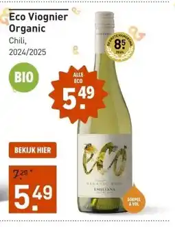 Gall & Gall Eco Viognier Organic 75CL aanbieding