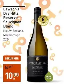 Gall & Gall Lawson's Dry Hills Reserve Sauvignon Blanc 75CL aanbieding