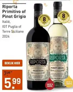 Gall & Gall Riporta Pinot Grigio 75CL aanbieding