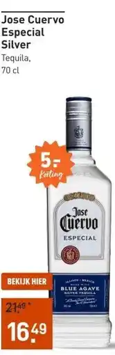 Gall & Gall Jose Cuervo Especial Silver 70CL aanbieding