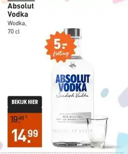 Gall & Gall Absolut Vodka 100CL aanbieding