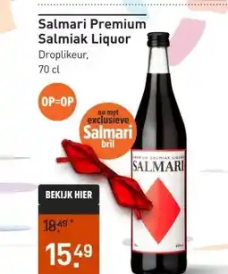 Gall & Gall Salmari Premium Salmiak Liquor 70CL aanbieding