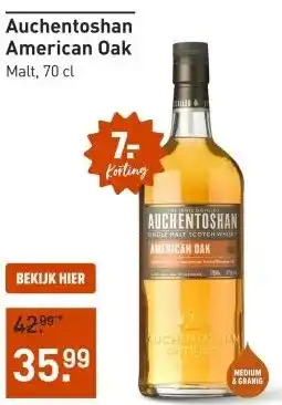 Gall & Gall Auchentoshan American Oak 70CL aanbieding