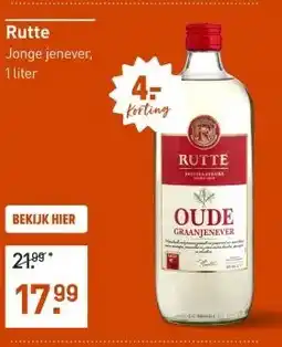 Gall & Gall Rutte Jonge Jenever 100CL aanbieding