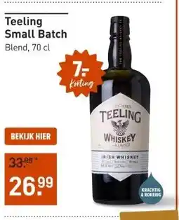 Gall & Gall Teeling Small Batch 70CL aanbieding