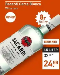 Gall & Gall Bacardí Carta Blanca 150CL aanbieding